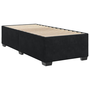 Κρεβάτι Boxspring με Στρώμα Μαύρο 100x200 εκ. Βελούδινο - Pakobazaar