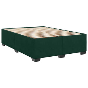 Κρεβάτι Boxspring με Στρώμα Σκούρο Πράσινο 160x200εκ. Βελούδινο - Pakobazaar