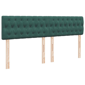 Κρεβάτι Boxspring με Στρώμα Σκούρο Πράσινο 180x200εκ. Βελούδινο