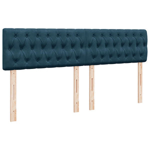 Κρεβάτι Boxspring με Στρώμα Μπλε 180x200 εκ. Βελούδινο - Pakobazaar