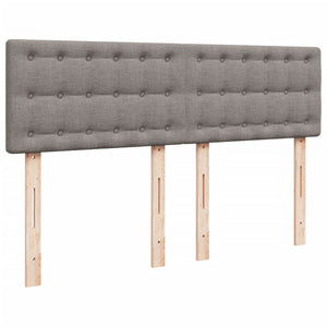 Κρεβάτι Boxspring με Στρώμα Taupe 140x200 εκ. Υφασμάτινο