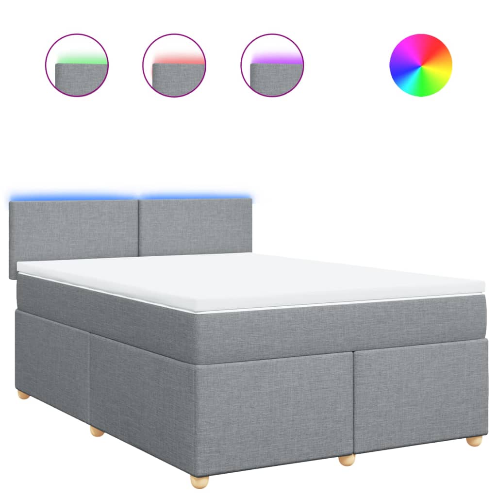 Κρεβάτι Boxspring με Στρώμα Αν. Πράσινο 160x200εκ Υφασμάτινο - Pakobazaar