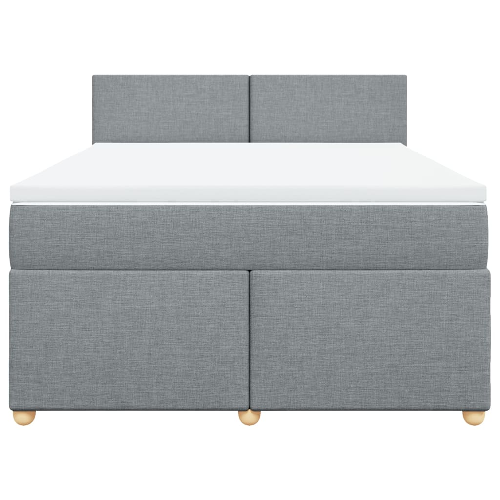 Κρεβάτι Boxspring με Στρώμα Αν. Πράσινο 160x200εκ Υφασμάτινο - Pakobazaar