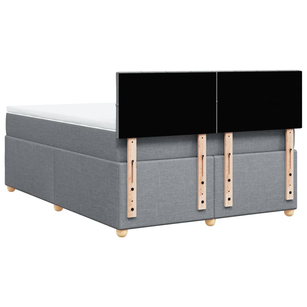 Κρεβάτι Boxspring με Στρώμα Αν. Πράσινο 160x200εκ Υφασμάτινο - Pakobazaar