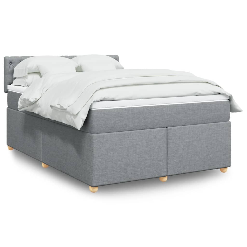 Κρεβάτι Boxspring με Στρώμα Αν. Πράσινο 160x200εκ Υφασμάτινο - Pakobazaar