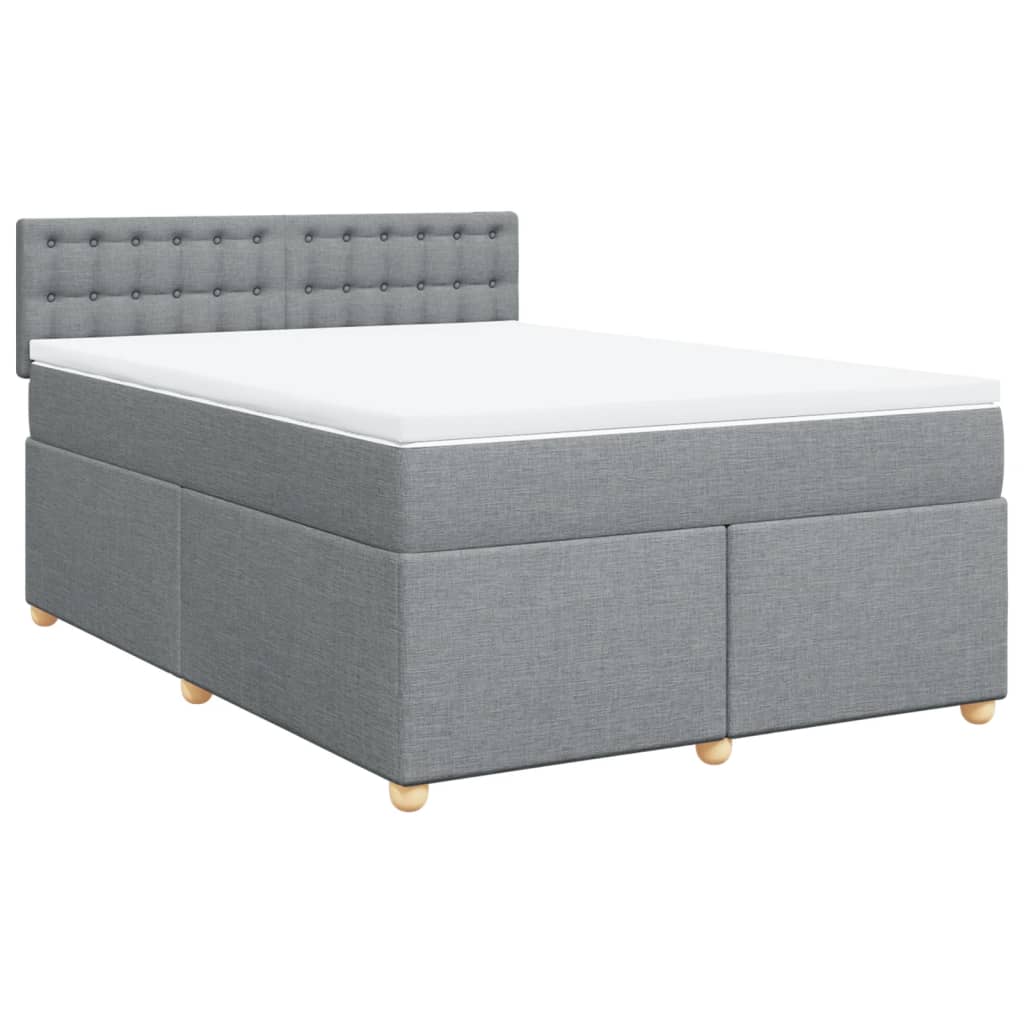 Κρεβάτι Boxspring με Στρώμα Αν. Πράσινο 160x200εκ Υφασμάτινο - Pakobazaar