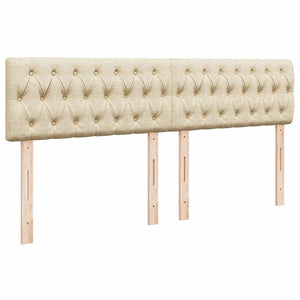 Κρεβάτι Boxspring με Στρώμα Κρεμ 180x200 εκ. Υφασμάτινο - Pakobazaar