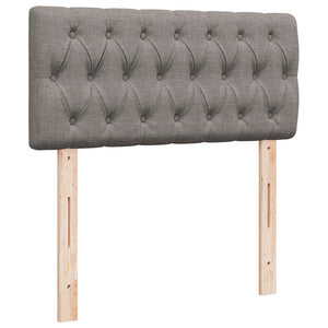 Κρεβάτι Boxspring με Στρώμα Taupe 100 x 200 εκ. Υφασμάτινο - Pakobazaar