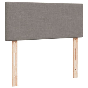 Κρεβάτι Boxspring με Στρώμα Taupe 120x190 εκ. Υφασμάτινο - Pakobazaar