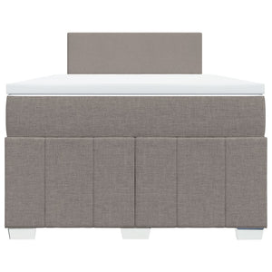 Κρεβάτι Boxspring με Στρώμα Taupe 120x200 εκ. Υφασμάτινο - Pakobazaar