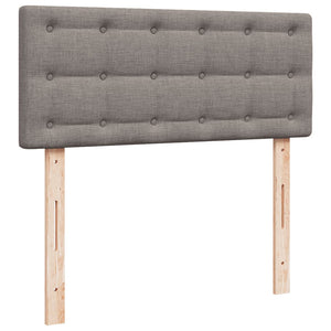 Κρεβάτι Boxspring με Στρώμα Taupe 120x200 εκ. Υφασμάτινο - Pakobazaar