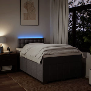 Κρεβάτι Boxspring με Στρώμα Taupe 120x200 εκ. Υφασμάτινο - Pakobazaar