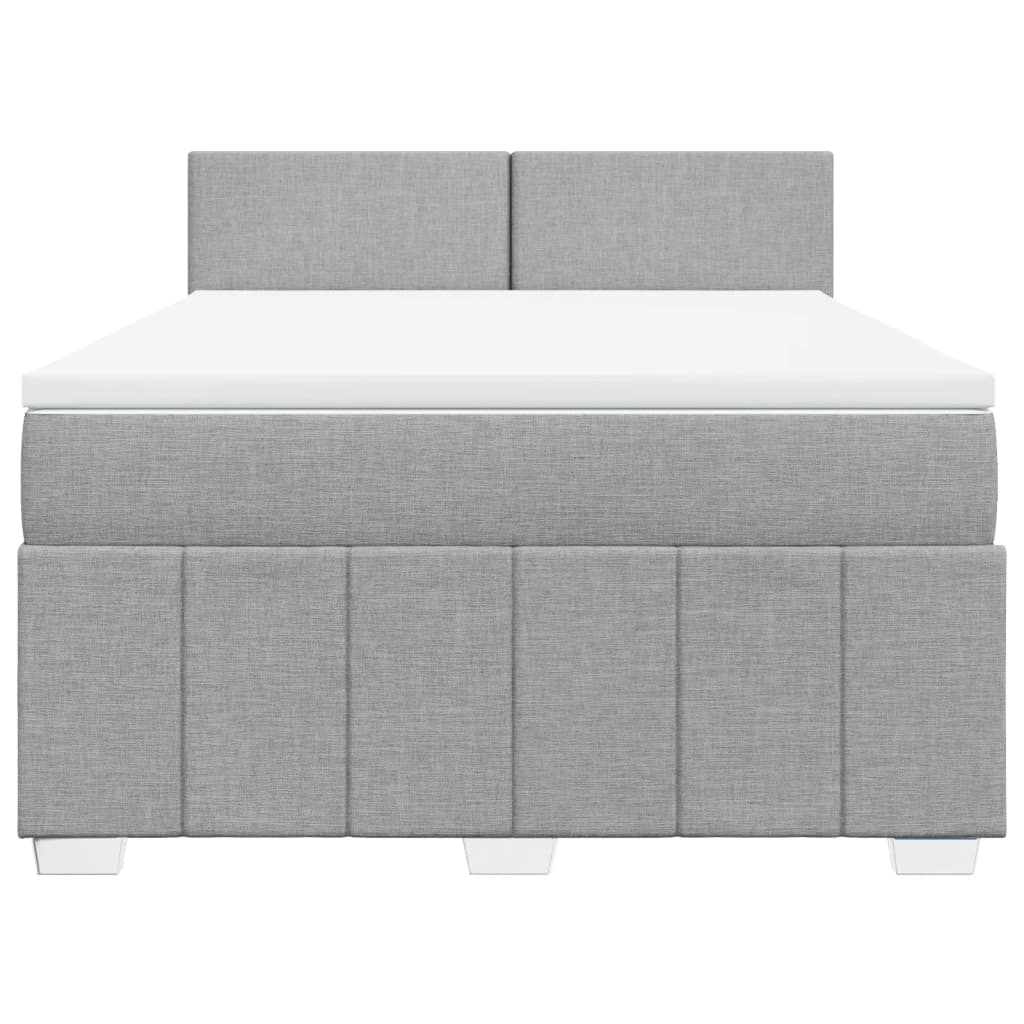 Κρεβάτι Boxspring με Στρώμα Αν. Πράσινο 160x200εκ Υφασμάτινο - Pakobazaar