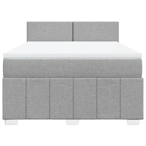 Κρεβάτι Boxspring με Στρώμα Αν. Πράσινο 160x200εκ Υφασμάτινο - Pakobazaar