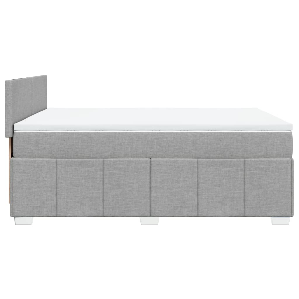 Κρεβάτι Boxspring με Στρώμα Αν. Πράσινο 160x200εκ Υφασμάτινο - Pakobazaar