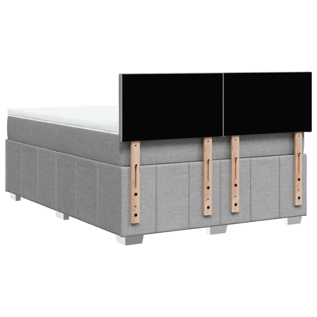 Κρεβάτι Boxspring με Στρώμα Αν. Πράσινο 160x200εκ Υφασμάτινο - Pakobazaar