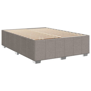 Κρεβάτι Boxspring με Στρώμα Taupe 160x200 εκ. Υφασμάτινο - Pakobazaar