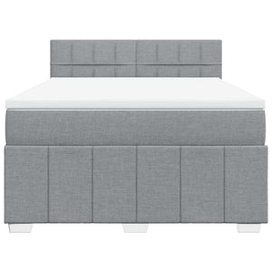 Κρεβάτι Boxspring με Στρώμα Αν. Πράσινο 160x200εκ Υφασμάτινο - Pakobazaar