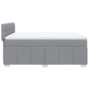 Κρεβάτι Boxspring με Στρώμα Αν. Πράσινο 160x200εκ Υφασμάτινο - Pakobazaar