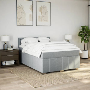 Κρεβάτι Boxspring με Στρώμα Αν. Πράσινο 160x200εκ Υφασμάτινο - Pakobazaar