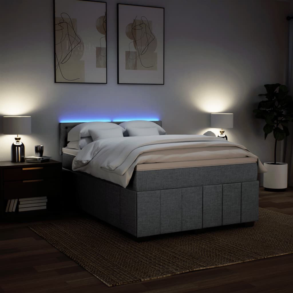 Κρεβάτι Boxspring με Στρώμα Αν. Πράσινο 160x200εκ Υφασμάτινο - Pakobazaar