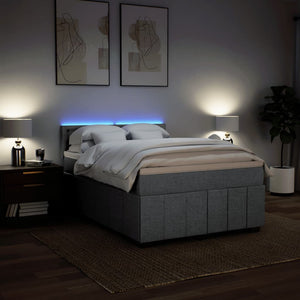 Κρεβάτι Boxspring με Στρώμα Αν. Πράσινο 160x200εκ Υφασμάτινο - Pakobazaar
