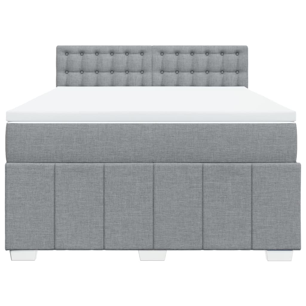 Κρεβάτι Boxspring με Στρώμα Αν. Πράσινο 160x200εκ Υφασμάτινο - Pakobazaar