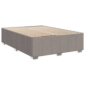 Κρεβάτι Boxspring με Στρώμα Taupe 160x200 εκ. Υφασμάτινο - Pakobazaar