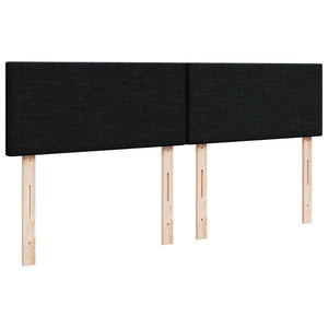 Κρεβάτι Boxspring με Στρώμα Μαύρο 180x200 εκ. Υφασμάτινο - Pakobazaar
