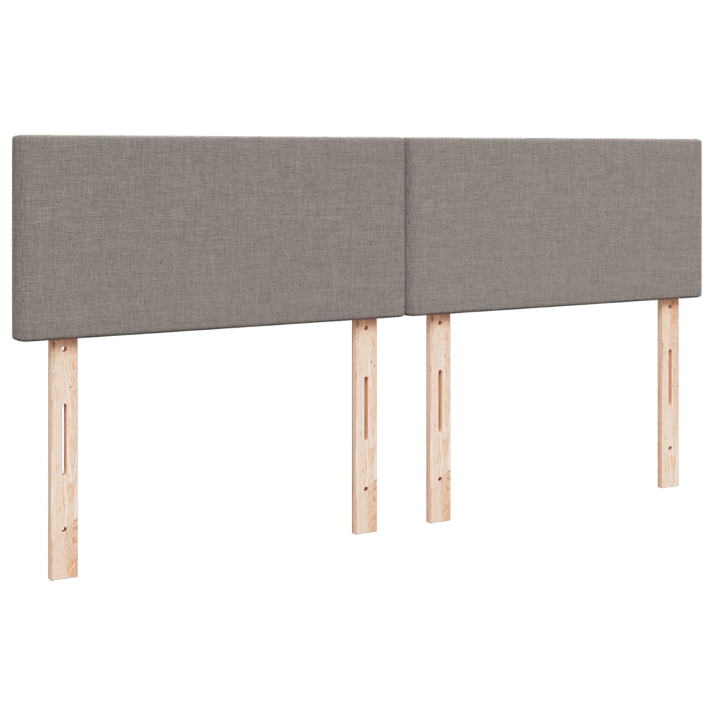 Κρεβάτι Boxspring με Στρώμα Taupe 180x200 εκ. Υφασμάτινο