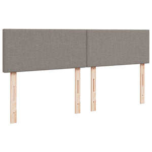 Κρεβάτι Boxspring με Στρώμα Taupe 180x200 εκ. Υφασμάτινο
