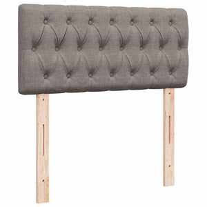 Κρεβάτι Boxspring με Στρώμα Taupe 90x190 εκ.Υφασμάτινο - Pakobazaar