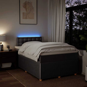 Κρεβάτι Boxspring με Στρώμα Taupe 120x190 εκ. Υφασμάτινο - Pakobazaar