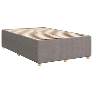 Κρεβάτι Boxspring με Στρώμα Taupe 120x200 εκ. Υφασμάτινο - Pakobazaar