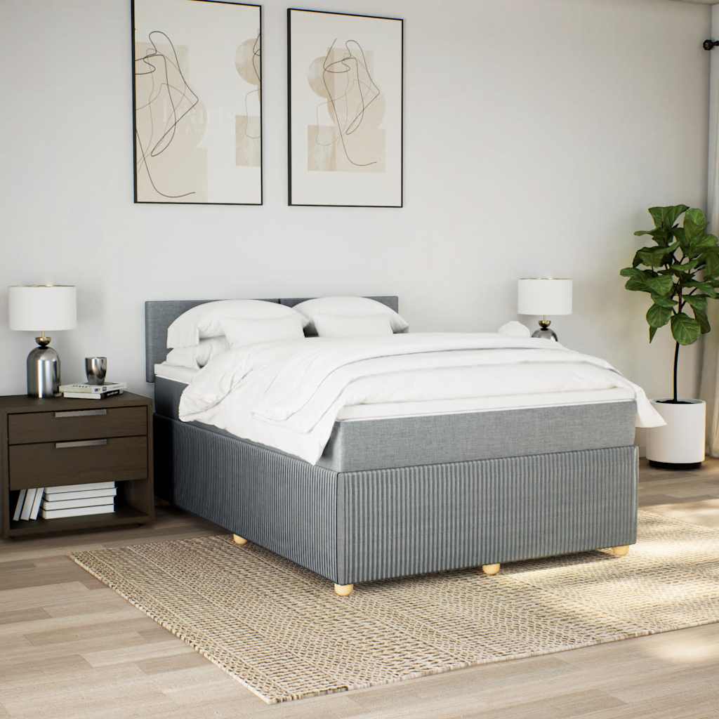 Κρεβάτι Boxspring με Στρώμα Αν. Πράσινο 160x200εκ Υφασμάτινο - Pakobazaar