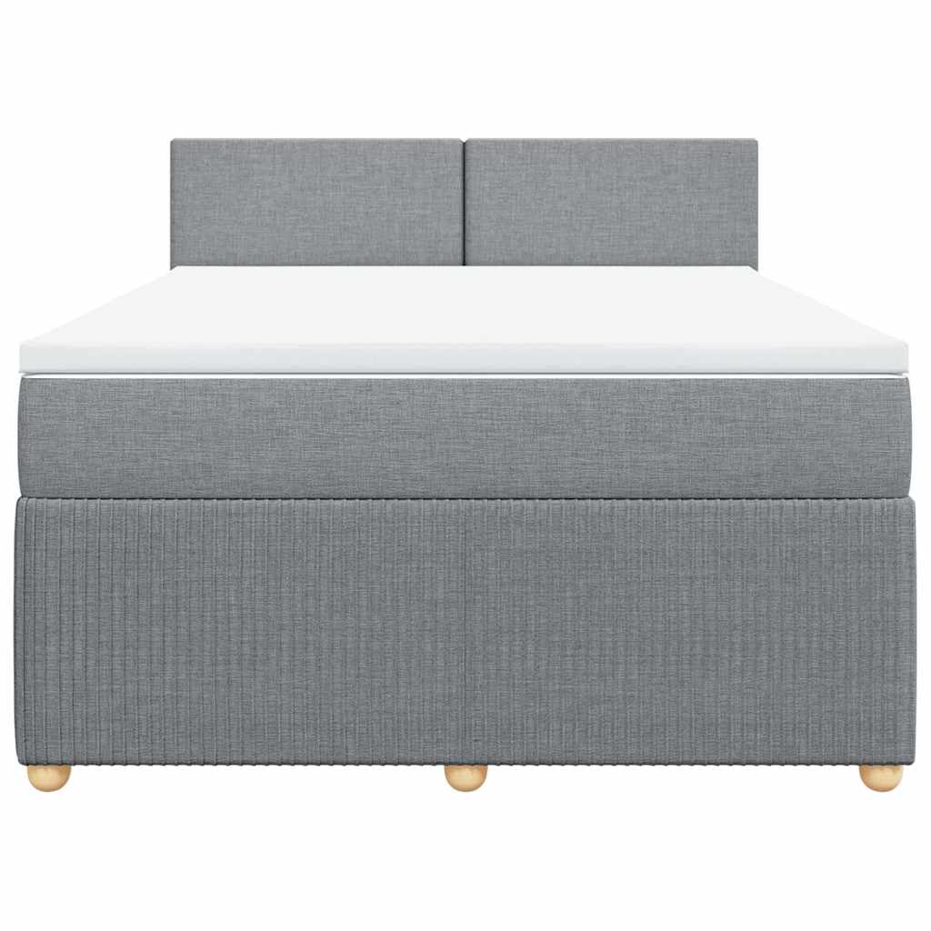 Κρεβάτι Boxspring με Στρώμα Αν. Πράσινο 160x200εκ Υφασμάτινο - Pakobazaar