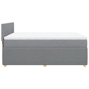 Κρεβάτι Boxspring με Στρώμα Αν. Πράσινο 160x200εκ Υφασμάτινο - Pakobazaar
