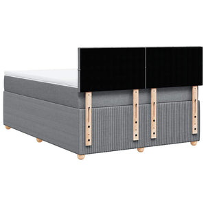 Κρεβάτι Boxspring με Στρώμα Αν. Πράσινο 160x200εκ Υφασμάτινο - Pakobazaar