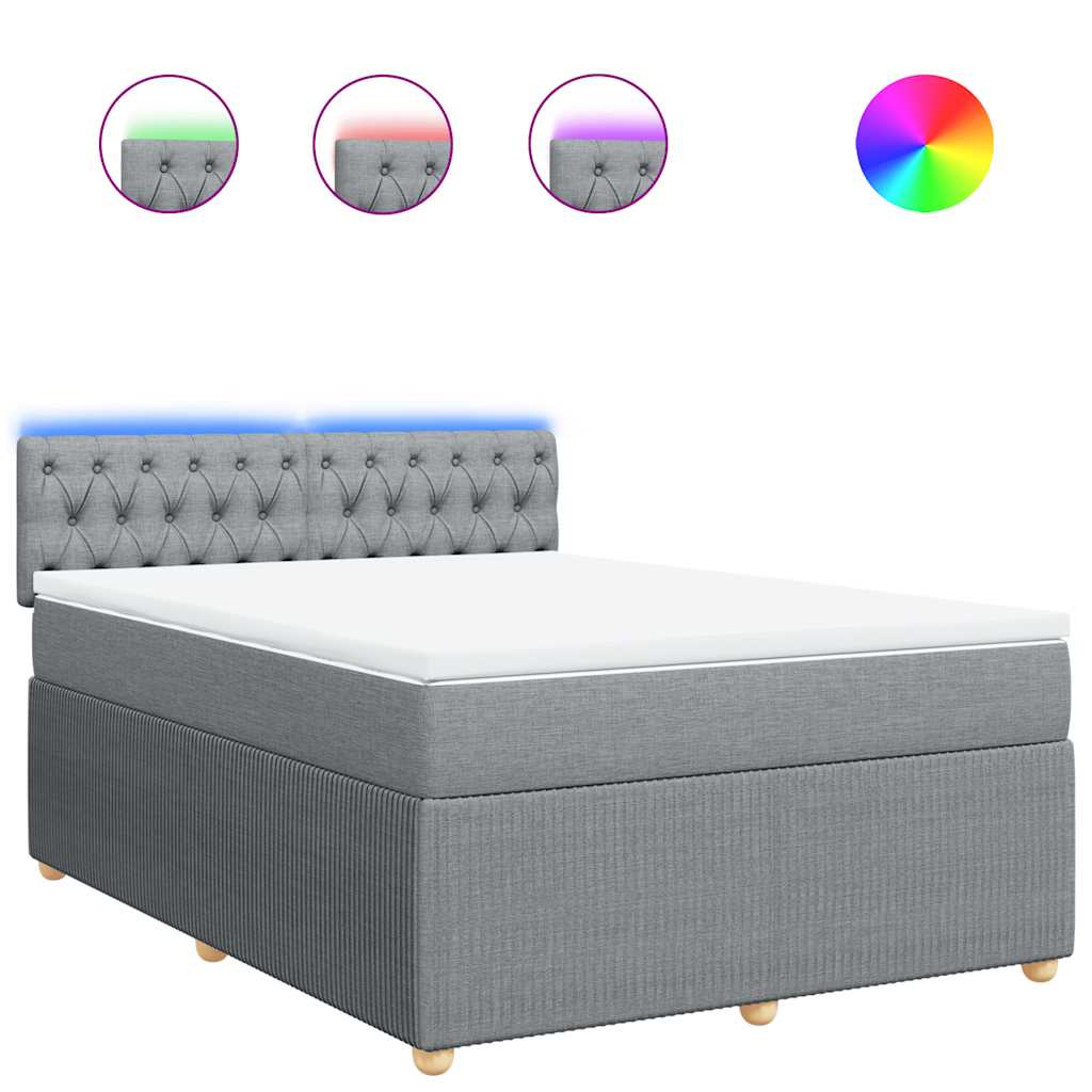 Κρεβάτι Boxspring με Στρώμα Αν. Πράσινο 160x200εκ Υφασμάτινο - Pakobazaar