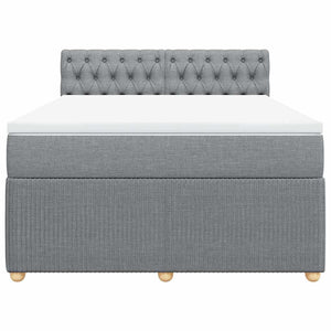 Κρεβάτι Boxspring με Στρώμα Αν. Πράσινο 160x200εκ Υφασμάτινο - Pakobazaar