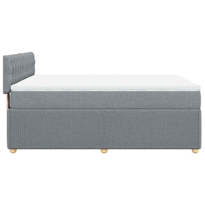 Κρεβάτι Boxspring με Στρώμα Αν. Πράσινο 160x200εκ Υφασμάτινο - Pakobazaar