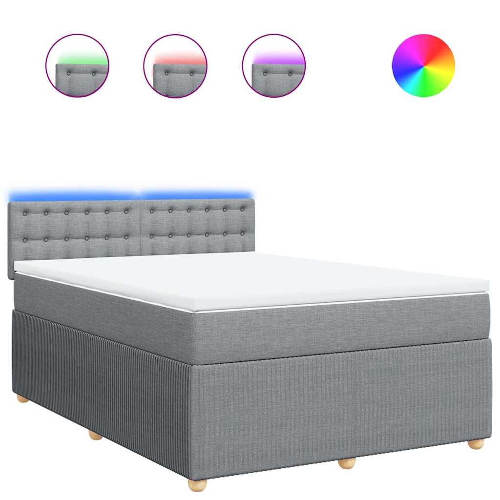 Κρεβάτι Boxspring με Στρώμα Αν. Πράσινο 160x200εκ Υφασμάτινο - Pakobazaar