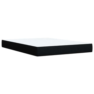 Κρεβάτι Boxspring με Στρώμα Μαύρο 160x200 εκ. Υφασμάτινο - Pakobazaar