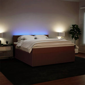 Κρεβάτι Boxspring με Στρώμα Ροζ 180x200 εκ. Βελούδινο - Pakobazaar