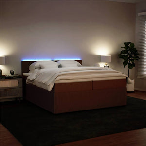 Κρεβάτι Boxspring με Στρώμα Ροζ 200x200 εκ. Βελούδινο - Pakobazaar