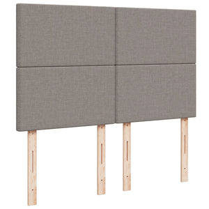 Κρεβάτι Boxspring με Στρώμα Taupe 140x190 εκ. Υφασμάτινο