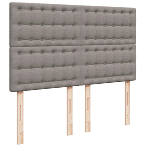 Κρεβάτι Boxspring με Στρώμα Taupe 140x190 εκ. Υφασμάτινο