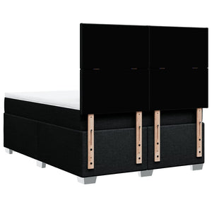 Κρεβάτι Boxspring με Στρώμα Μαύρο 160x200 εκ. Υφασμάτινο - Pakobazaar