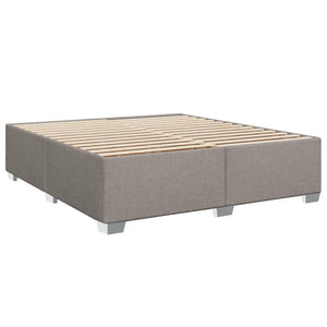 Κρεβάτι Boxspring με Στρώμα Taupe 180x200 εκ. Υφασμάτινο - Pakobazaar