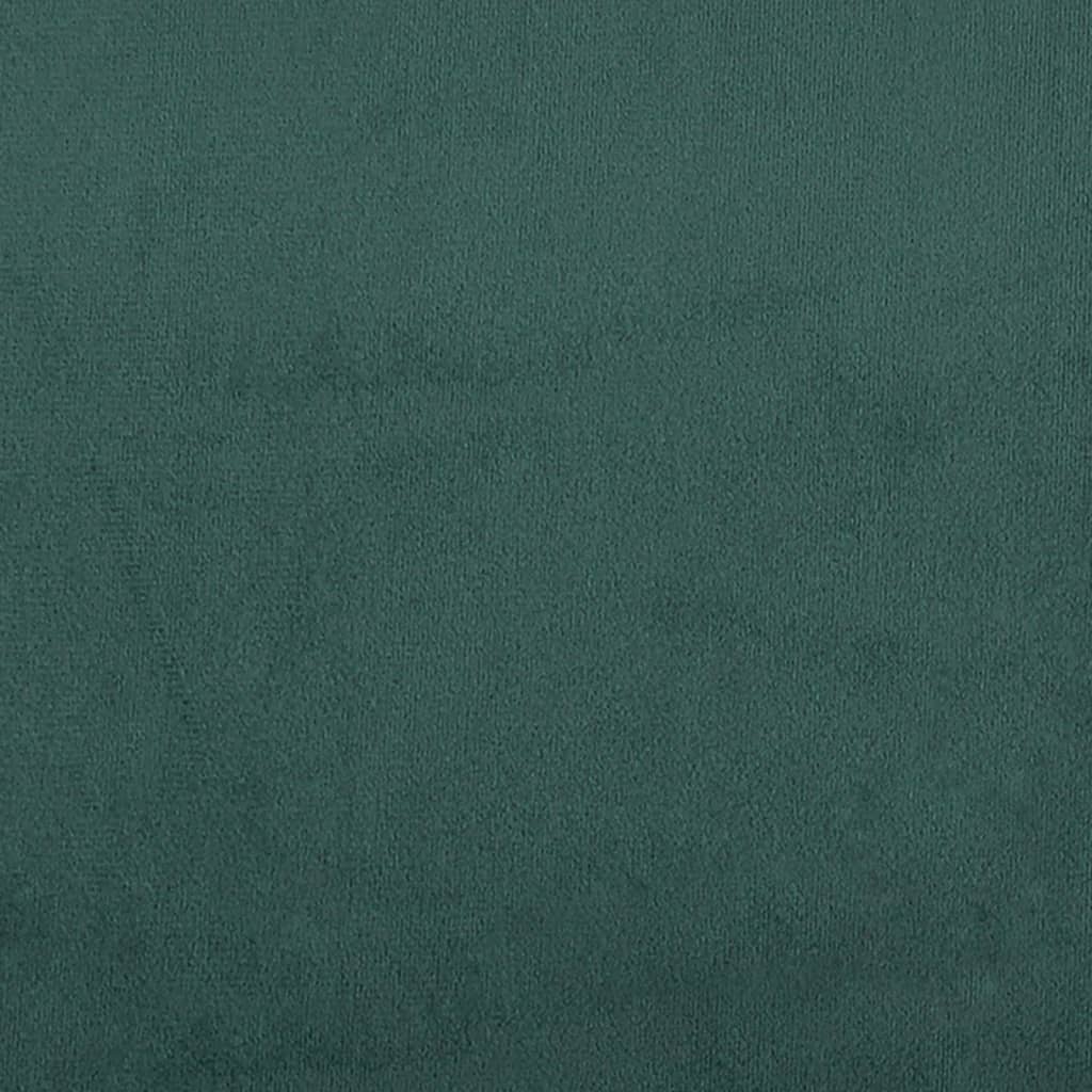 Κρεβάτι Boxspring με Στρώμα Σκούρο Πράσινο 180x200εκ. Βελούδινο